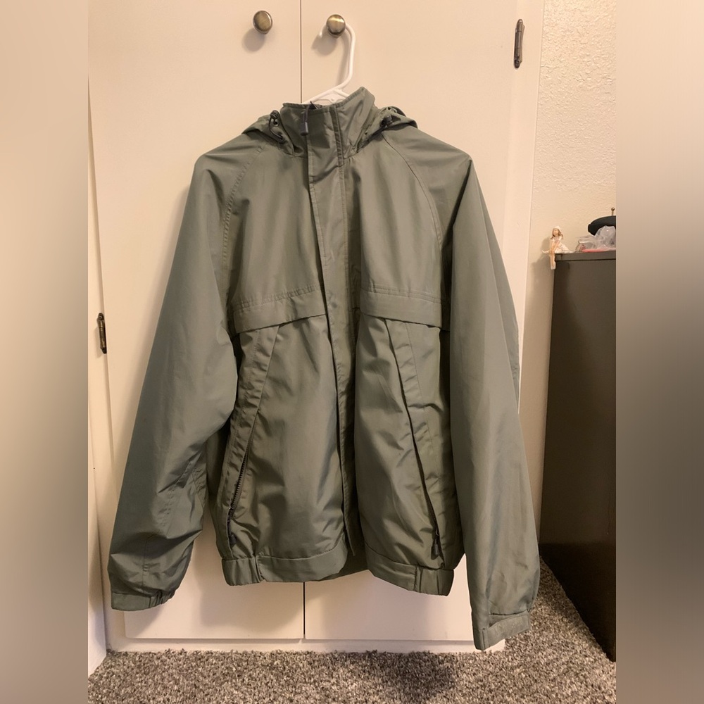 Mens Eddie Bauer Weather Edge Rain Jacket Size M